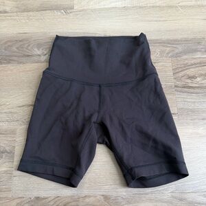 lululemon athletica Black High-Rise Athletic Bike Shorts